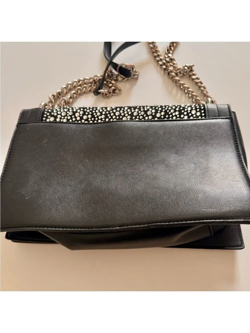 INC Sparkling Flap Crossbody Shoulder Bag with Chain strap
